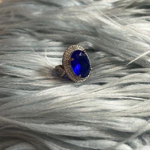 Faux Sapphire Ring